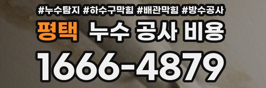 평택 누수 공사 비용