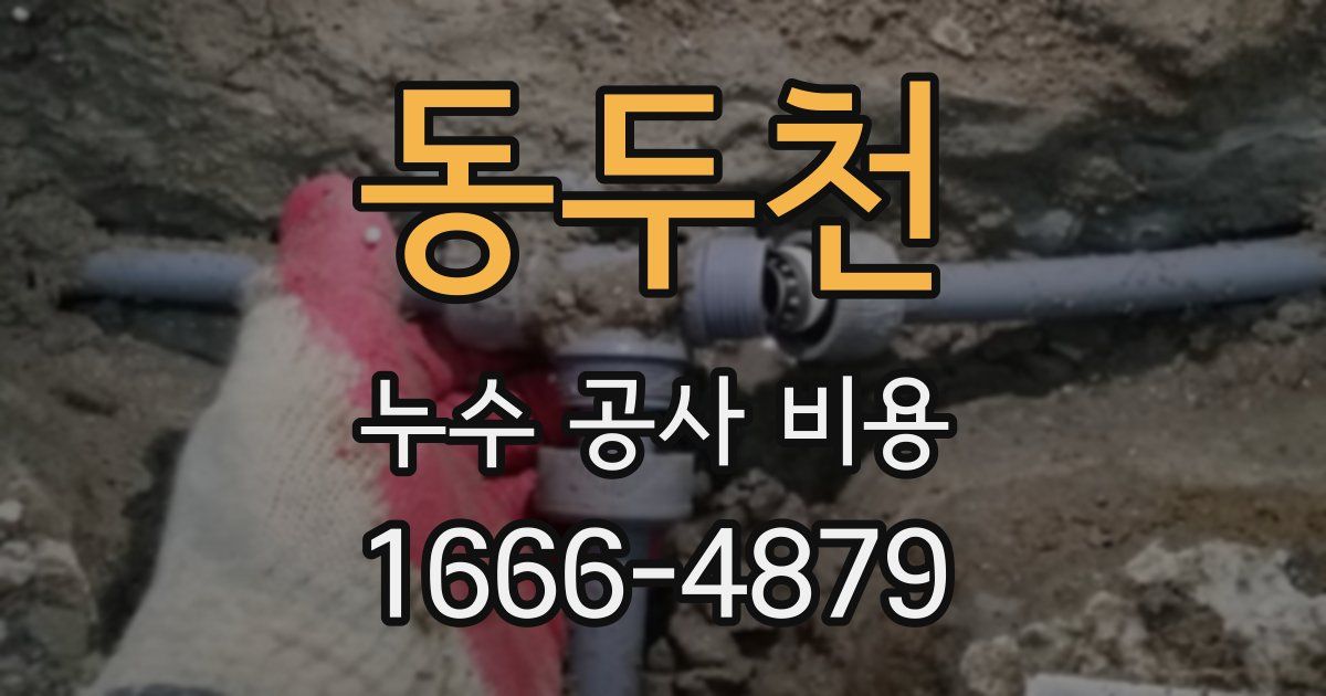 동두천 누수 공사 비용