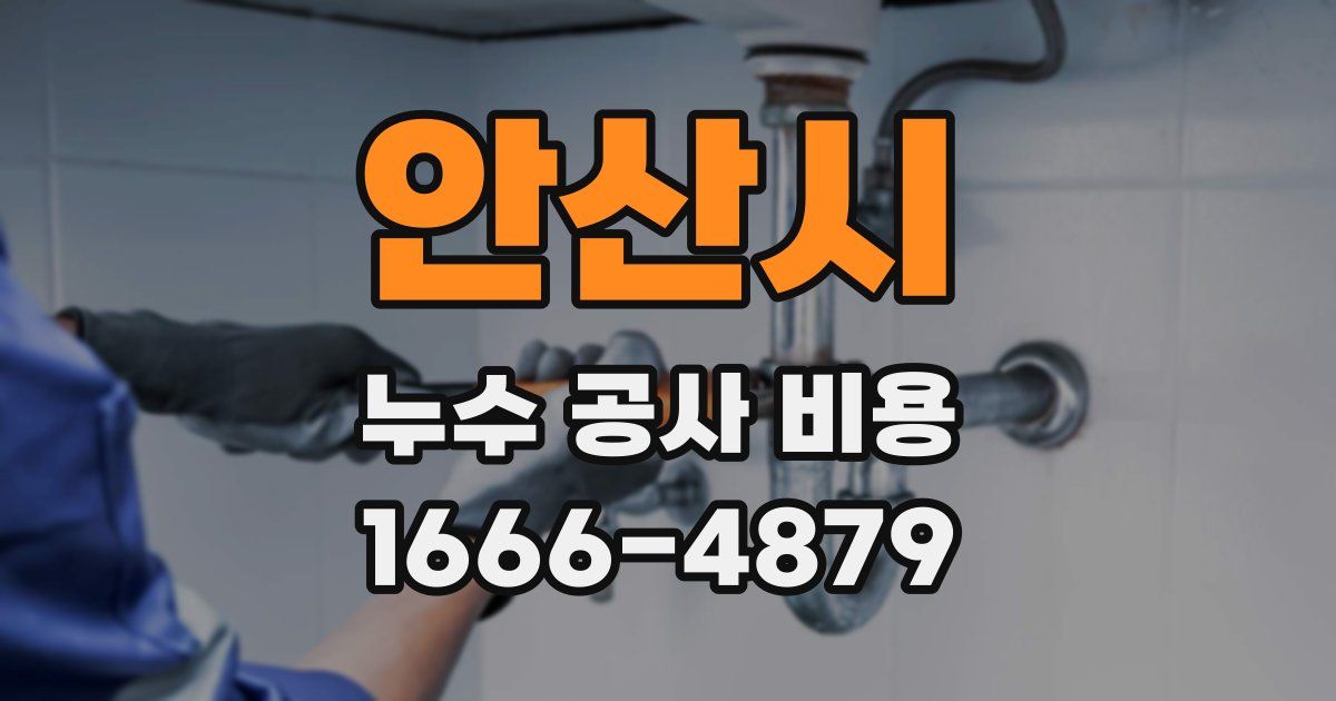 안산시 누수 공사 비용