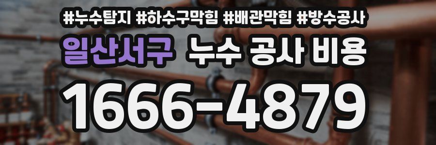 일산서구 누수 공사 비용