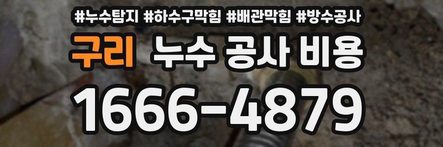 구리 누수 공사 비용