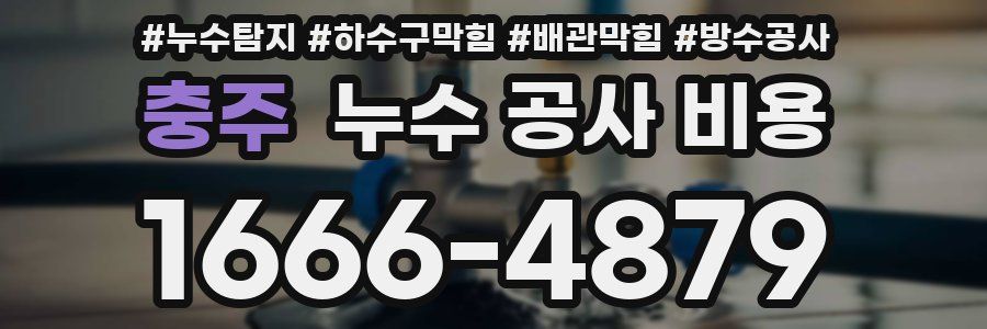 충주 누수 공사 비용