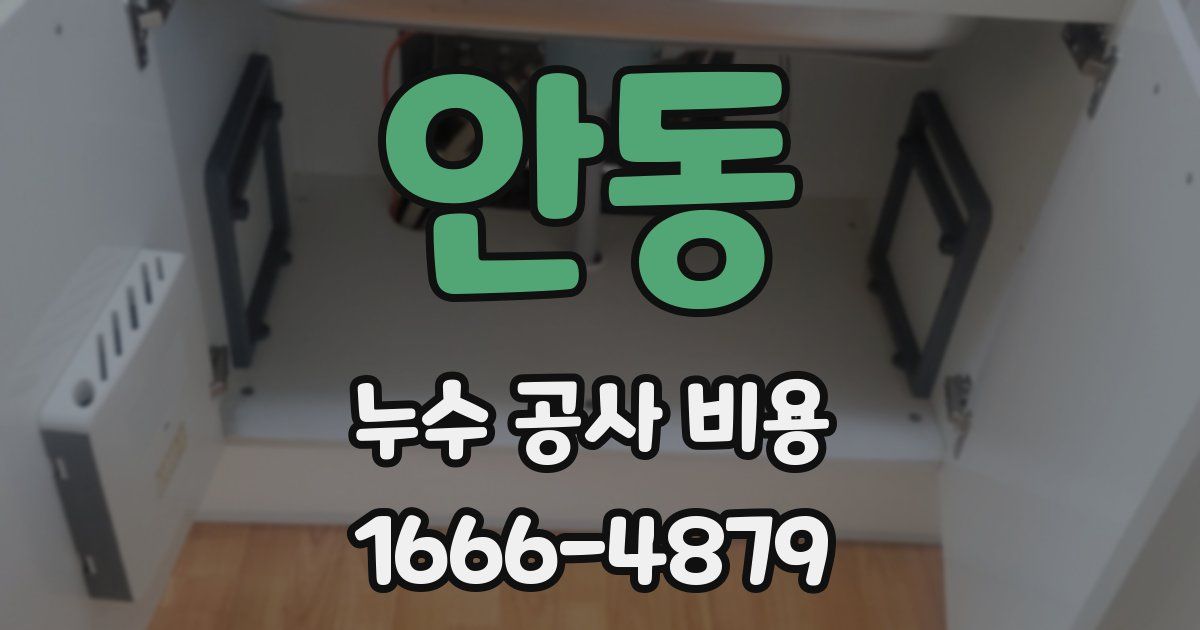 안동 누수 공사 비용