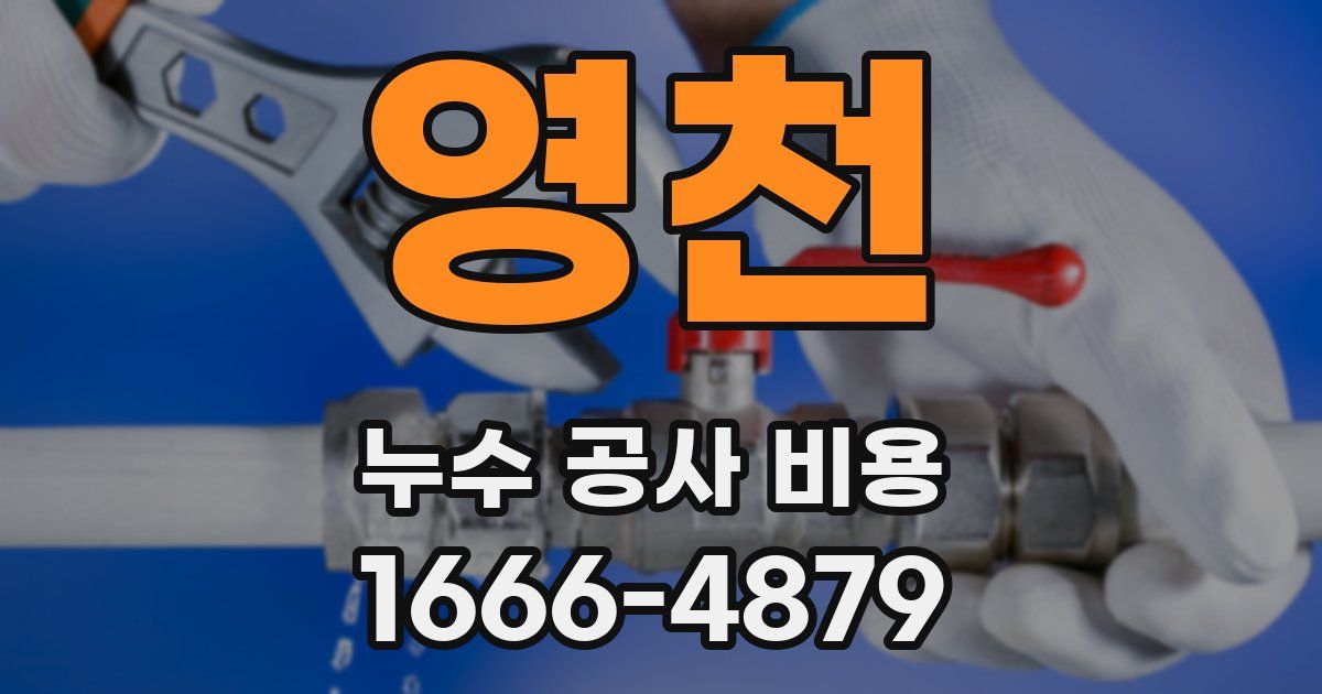 영천 누수 공사 비용