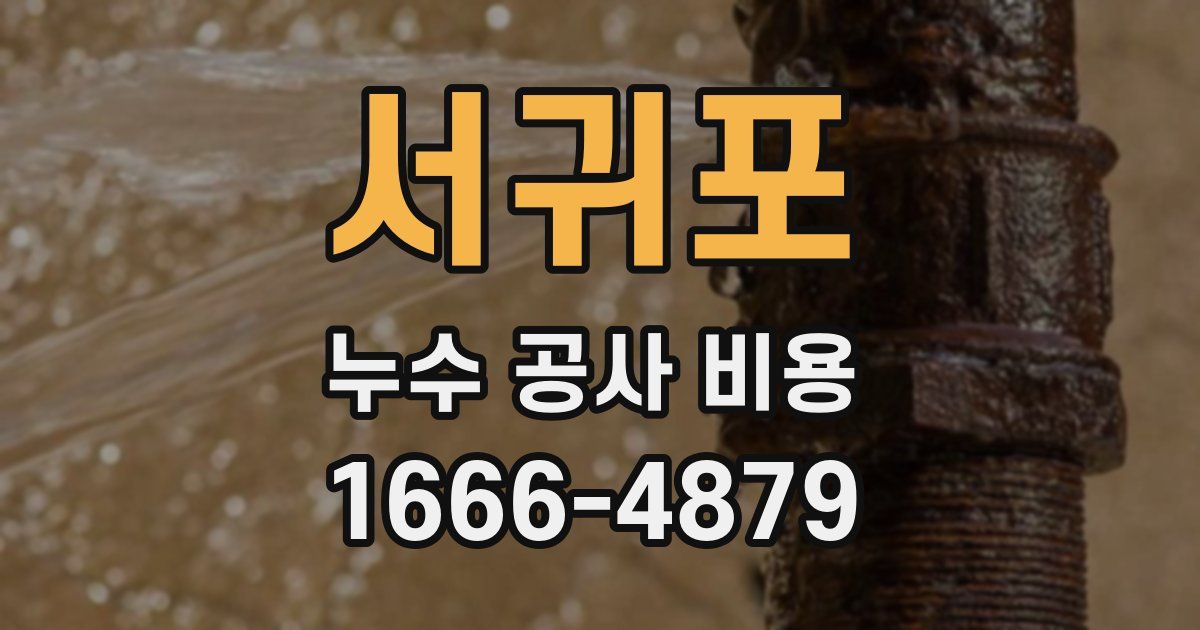 서귀포 누수 공사 비용