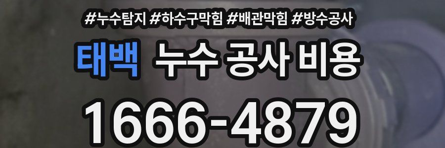 태백 누수 공사 비용