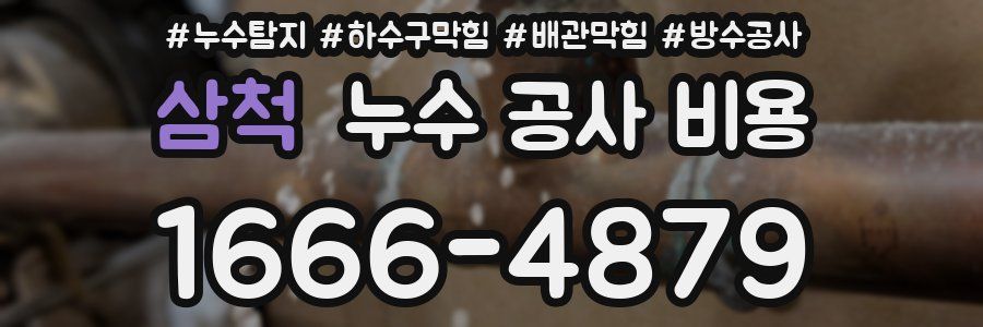 삼척 누수 공사 비용