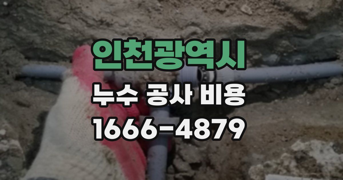 인천광역시 누수 공사 비용