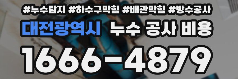 대전광역시 누수 공사 비용