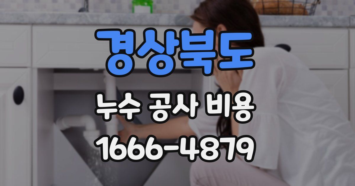 경상북도 누수 공사 비용