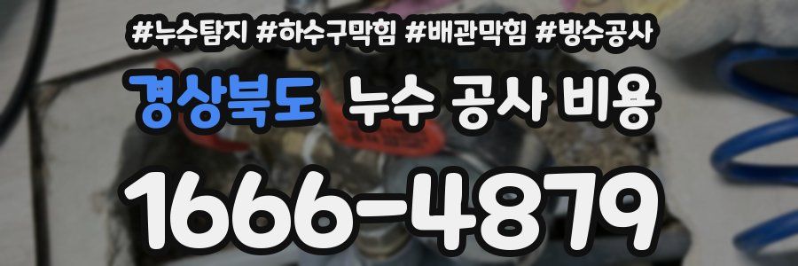 경상북도 누수 공사 비용