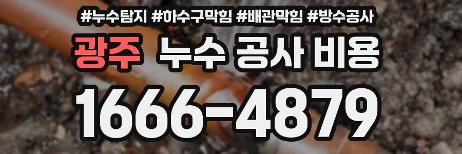 광주 누수 공사 비용