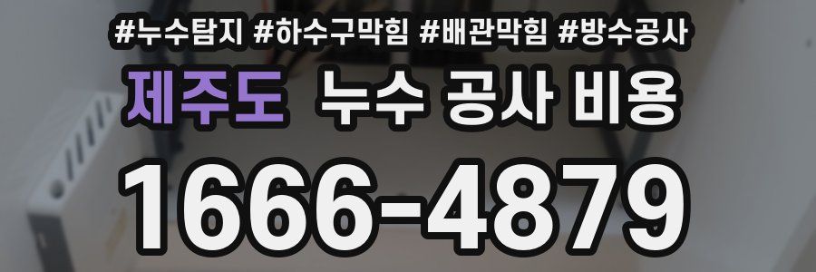 제주도 누수 공사 비용