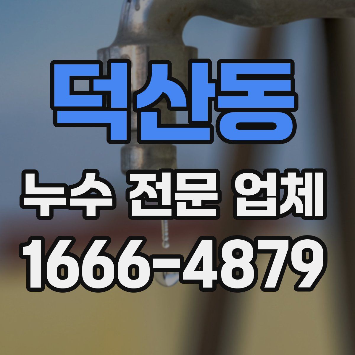 덕산동 누수 전문 업체