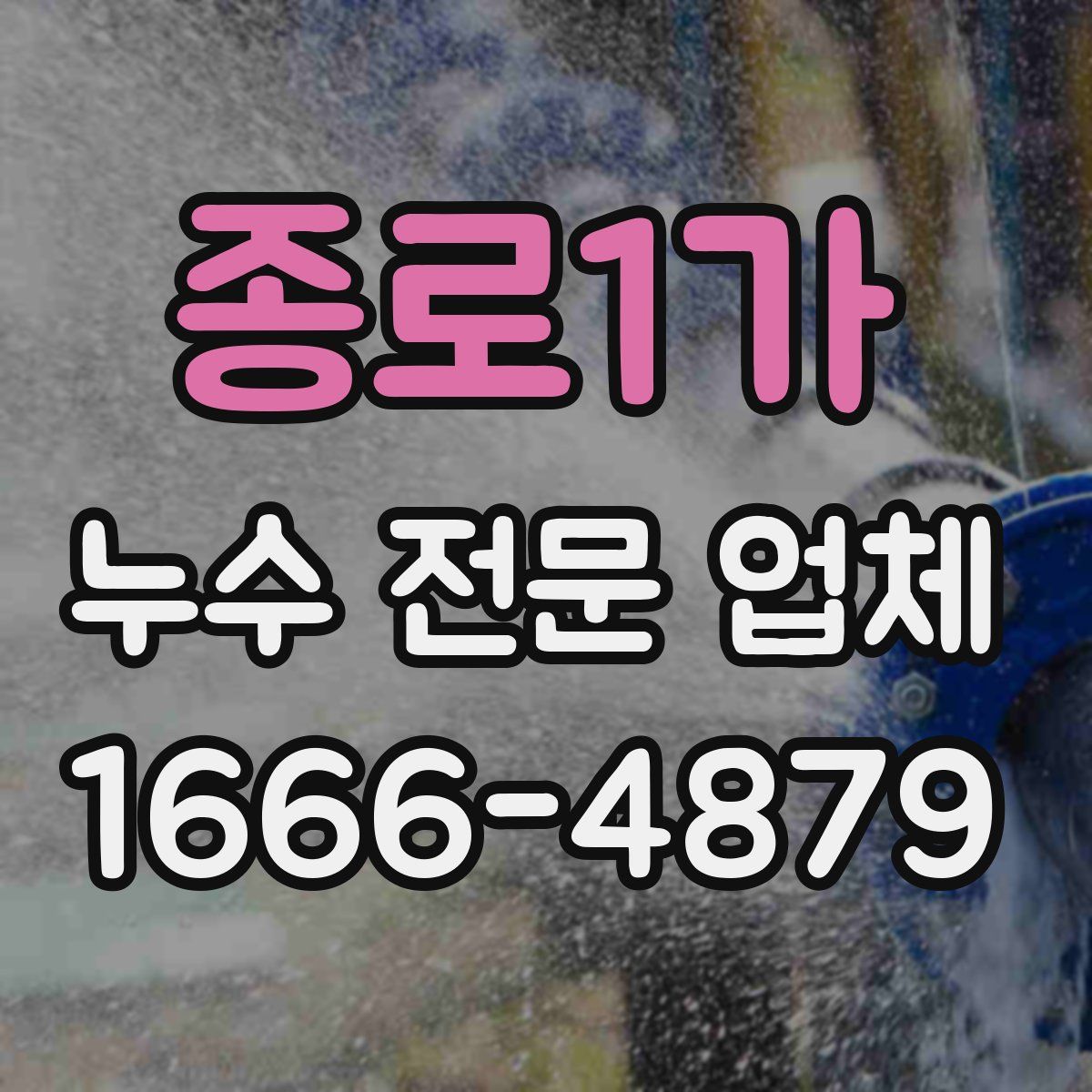 종로1가 누수 전문 업체