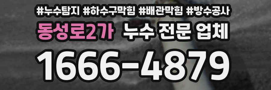 동성로2가 누수 전문 업체