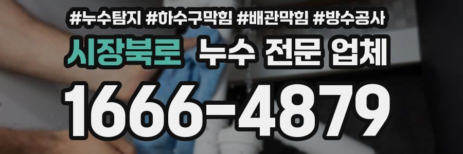 시장북로 누수 전문 업체