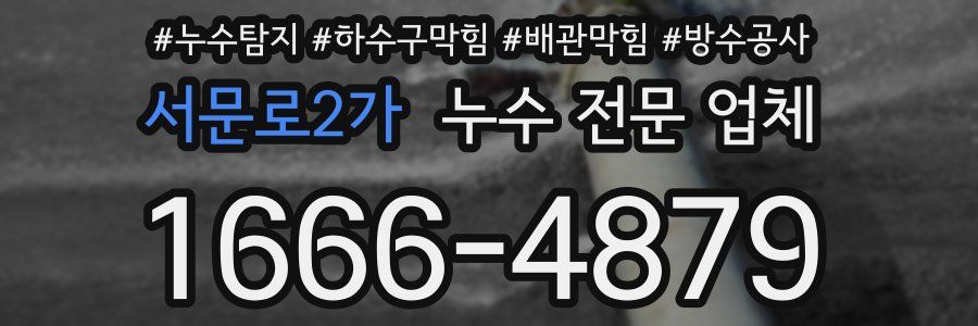 서문로2가 누수 전문 업체