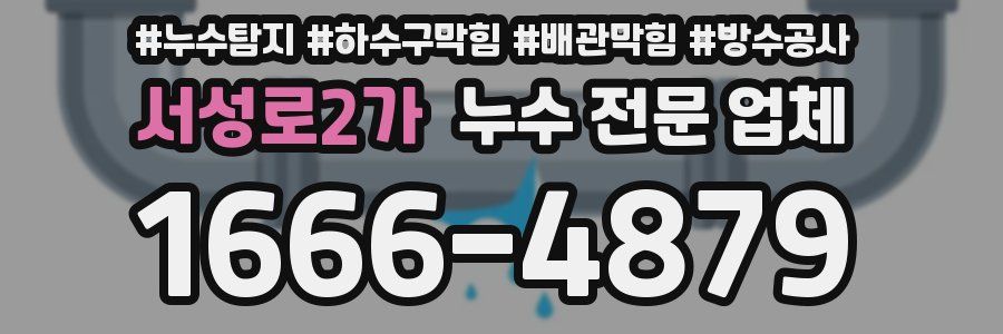 서성로2가 누수 전문 업체