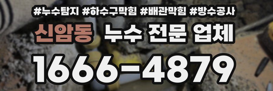 신암동 누수 전문 업체