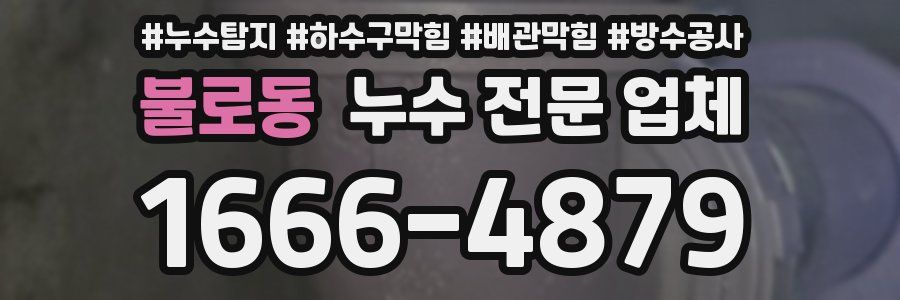 불로동 누수 전문 업체