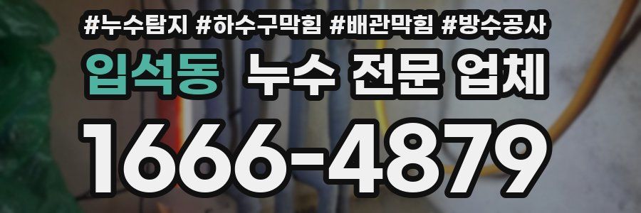 입석동 누수 전문 업체