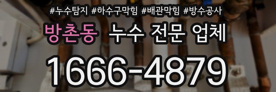 방촌동 누수 전문 업체