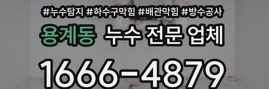 용계동 누수 전문 업체