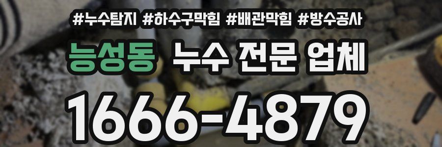 능성동 누수 전문 업체