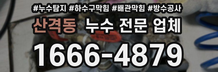 산격동 누수 전문 업체