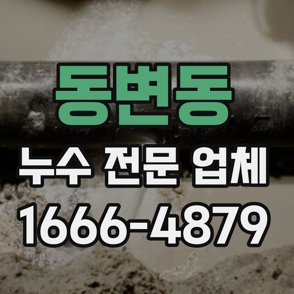 동변동 누수 전문 업체