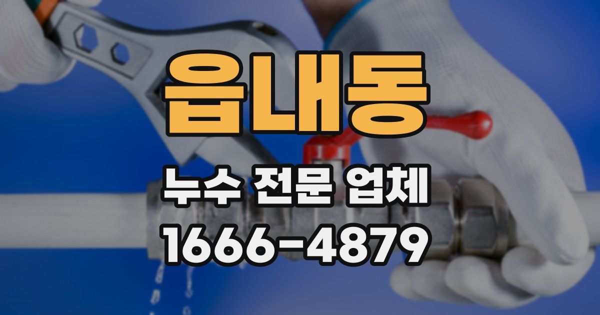 읍내동 누수 전문 업체