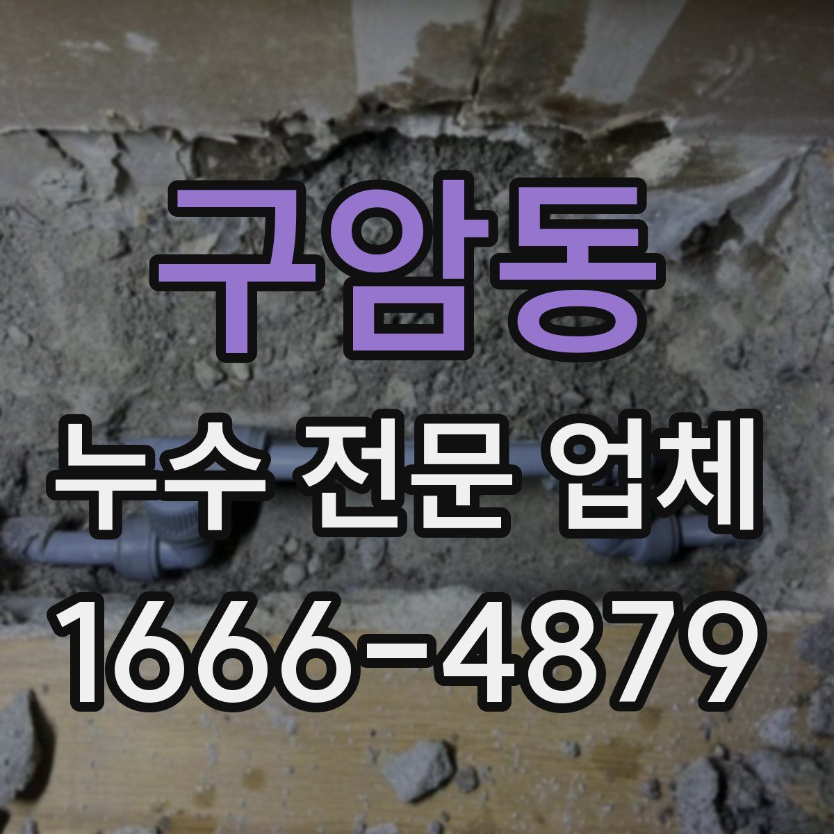 구암동 누수 전문 업체