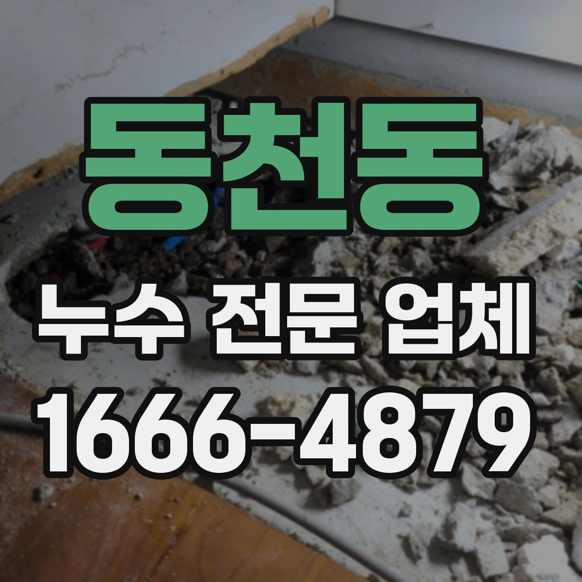 동천동 누수 전문 업체