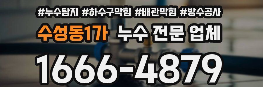 수성동1가 누수 전문 업체
