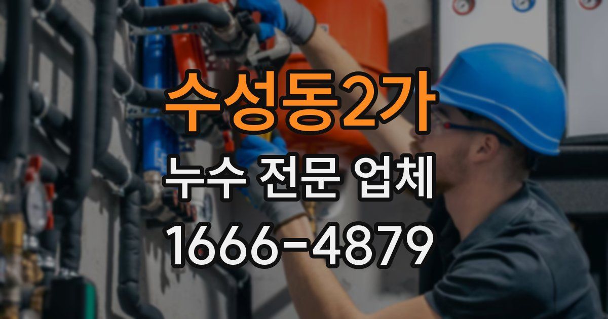 수성동2가 누수 전문 업체