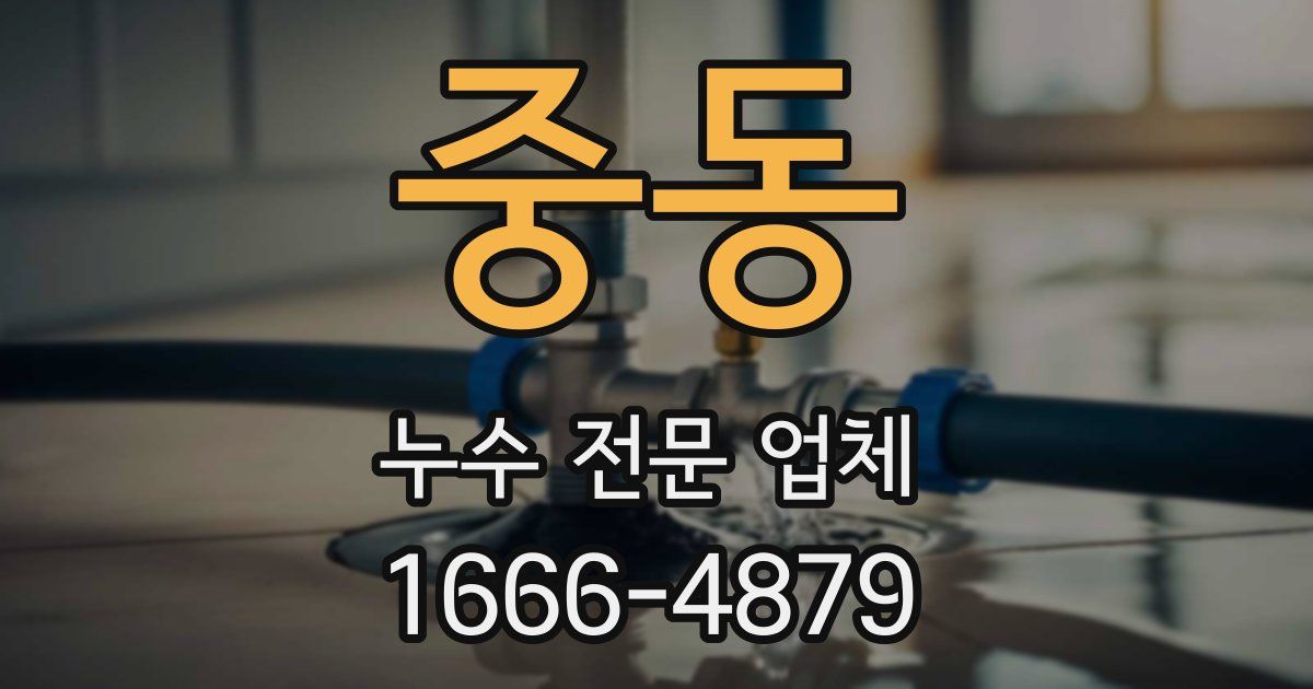 중동 누수 전문 업체