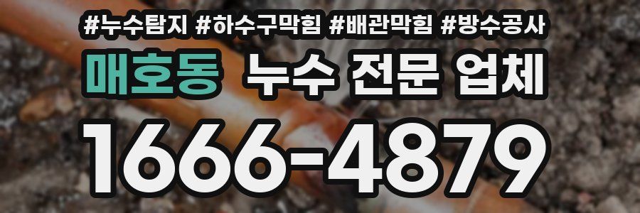 매호동 누수 전문 업체