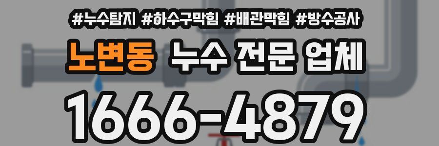 노변동 누수 전문 업체