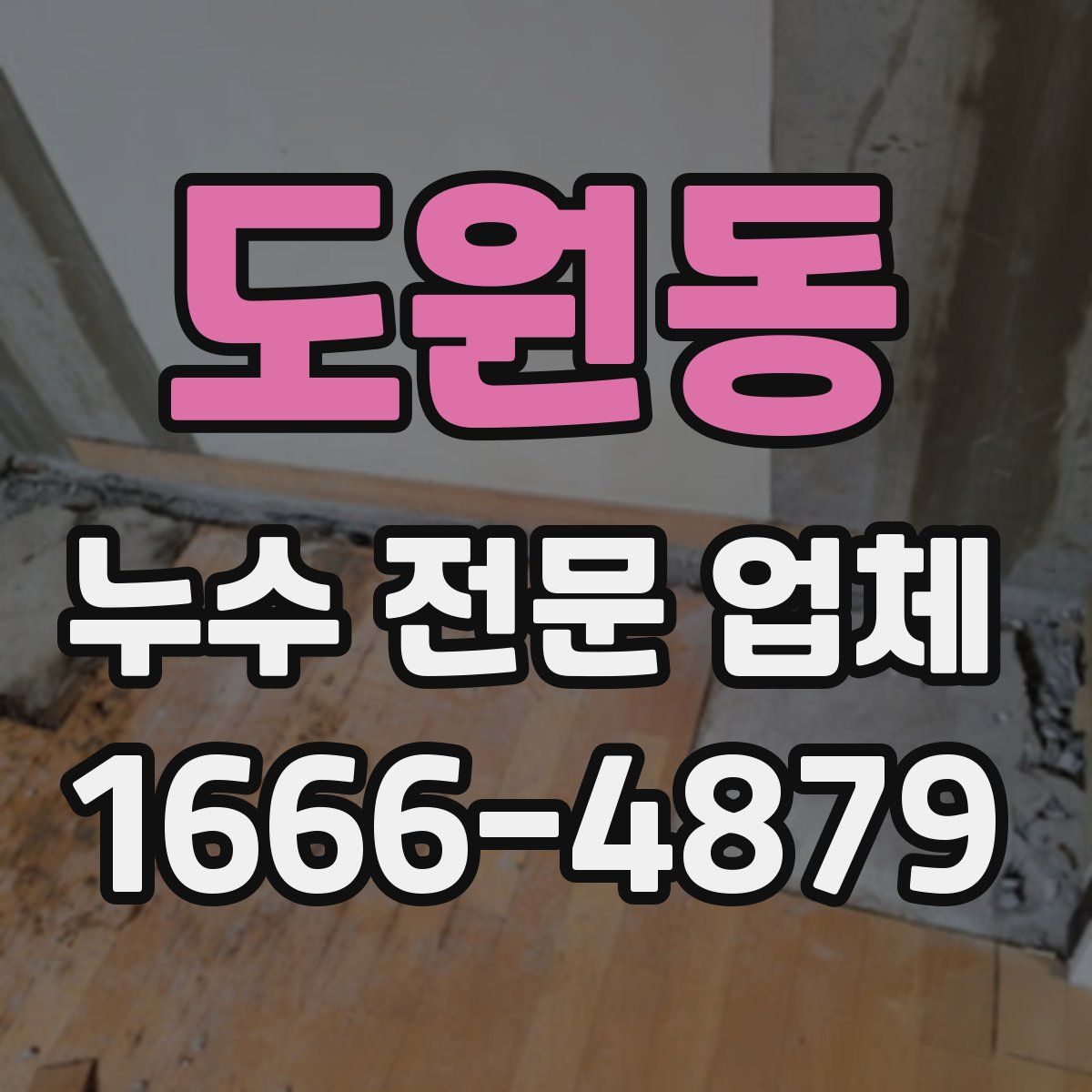도원동 누수 전문 업체