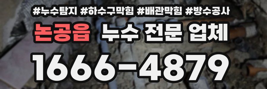 논공읍 누수 전문 업체