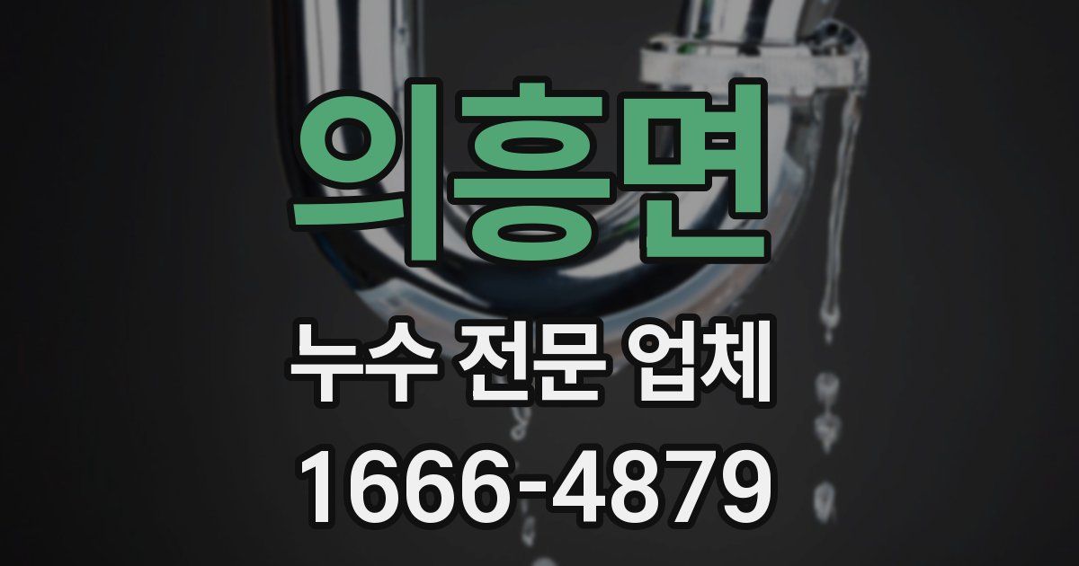 의흥면 누수 전문 업체