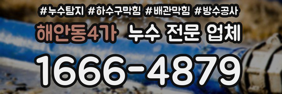 해안동4가 누수 전문 업체