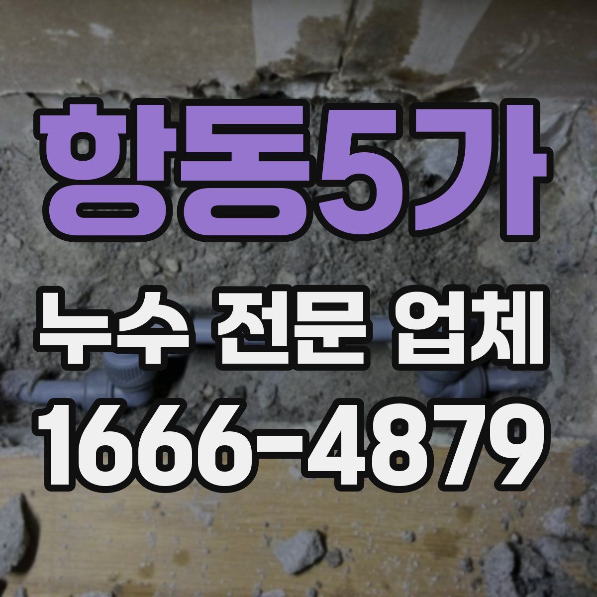 항동5가 누수 전문 업체