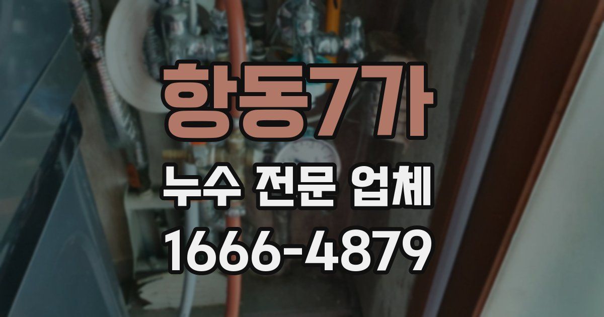 항동7가 누수 전문 업체