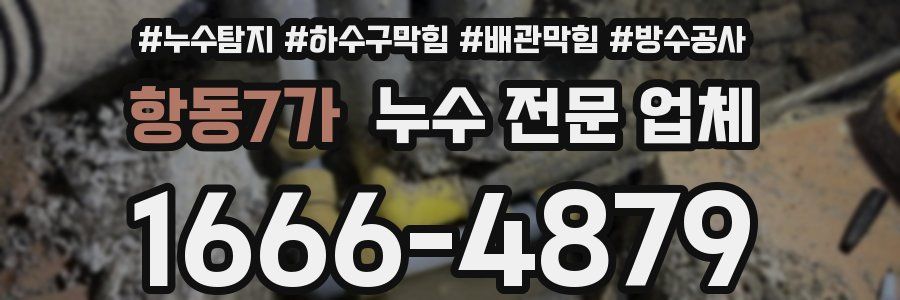 항동7가 누수 전문 업체