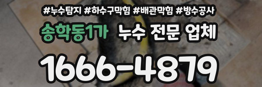 송학동1가 누수 전문 업체