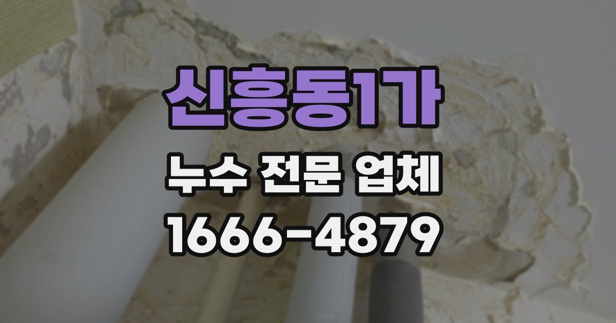 신흥동1가 누수 전문 업체
