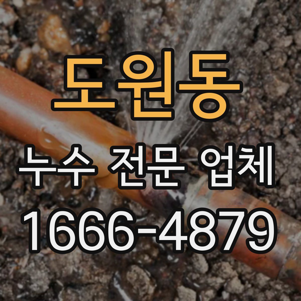도원동 누수 전문 업체