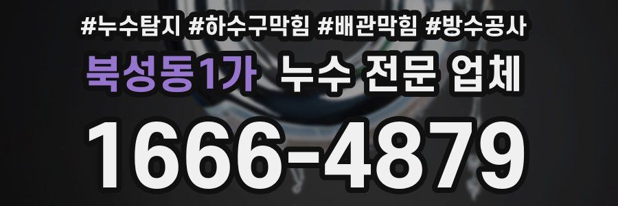 북성동1가 누수 전문 업체